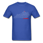 Campbell County Map T-Shirt - royal blue