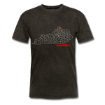 Campbell County Map T-Shirt - mineral black