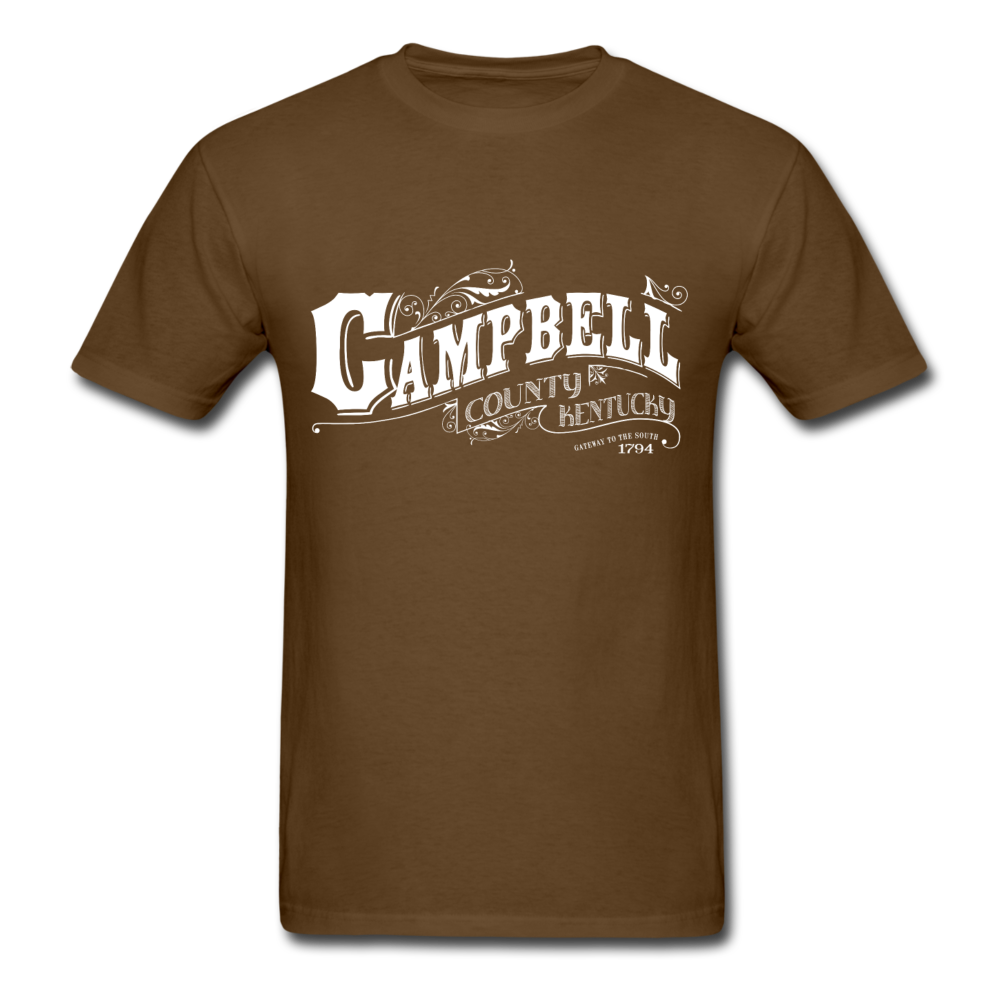 Campbell County Ornate T-Shirt - brown