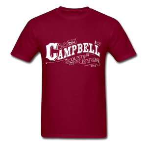 Campbell County Ornate T-Shirt - burgundy