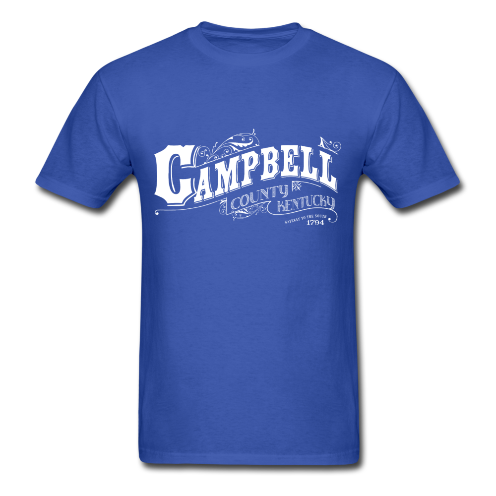 Campbell County Ornate T-Shirt - royal blue