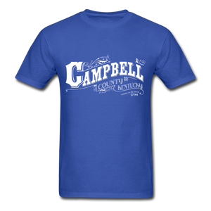 Campbell County Ornate T-Shirt - royal blue