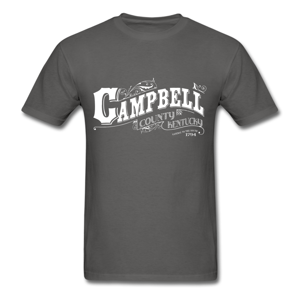 Campbell County Ornate T-Shirt - charcoal