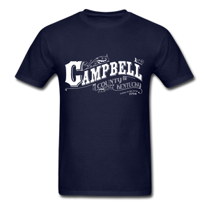 Campbell County Ornate T-Shirt - navy