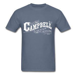 Campbell County Ornate T-Shirt - denim