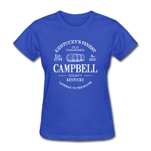 Campbell County Vintage KY's Finest Women's T-Shirt - royal blue