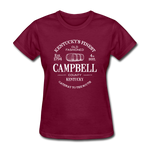 Campbell County Vintage KY's Finest Women's T-Shirt - burgundy