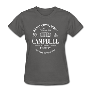 Campbell County Vintage KY's Finest Women's T-Shirt - charcoal