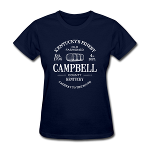 Campbell County Vintage KY's Finest Women's T-Shirt - navy