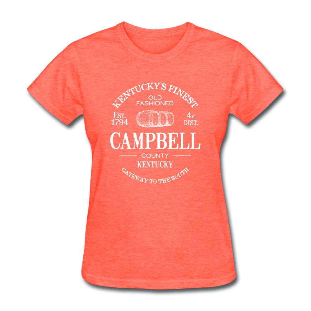 Campbell County Vintage KY's Finest Women's T-Shirt - heather coral