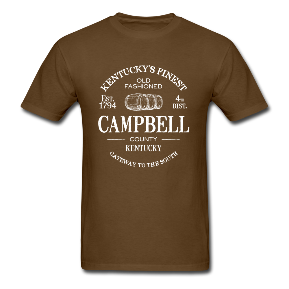 Campbell County Vintage KY's Finest T-Shirt - brown