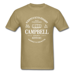 Campbell County Vintage KY's Finest T-Shirt - khaki