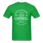 Campbell County Vintage KY's Finest T-Shirt - bright green