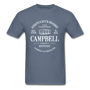 Campbell County Vintage KY's Finest T-Shirt - denim