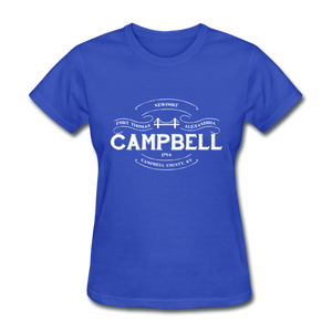 Campbell County Vintage Banner Women's T-Shirt - royal blue