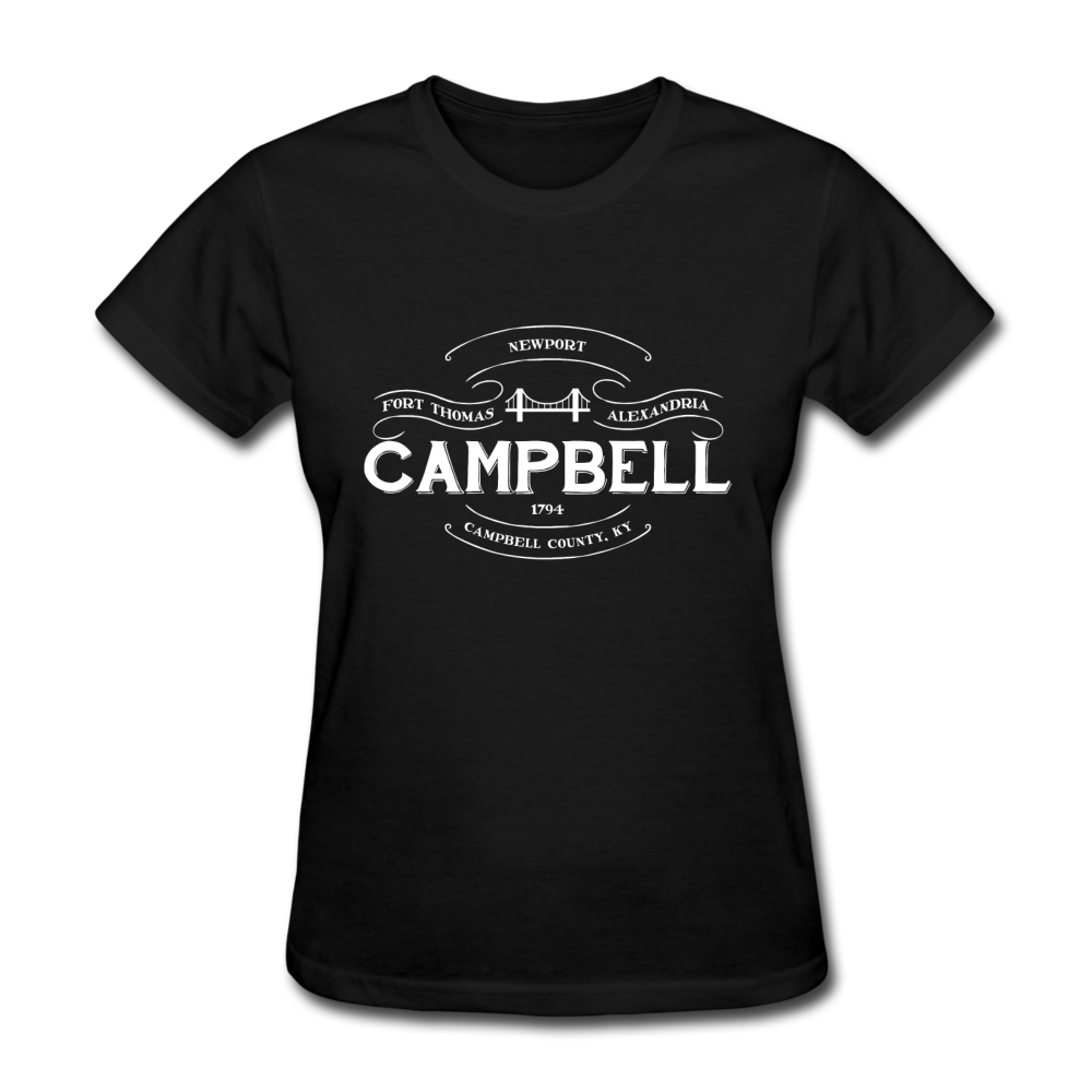 Campbell County Vintage Banner Women's T-Shirt - black