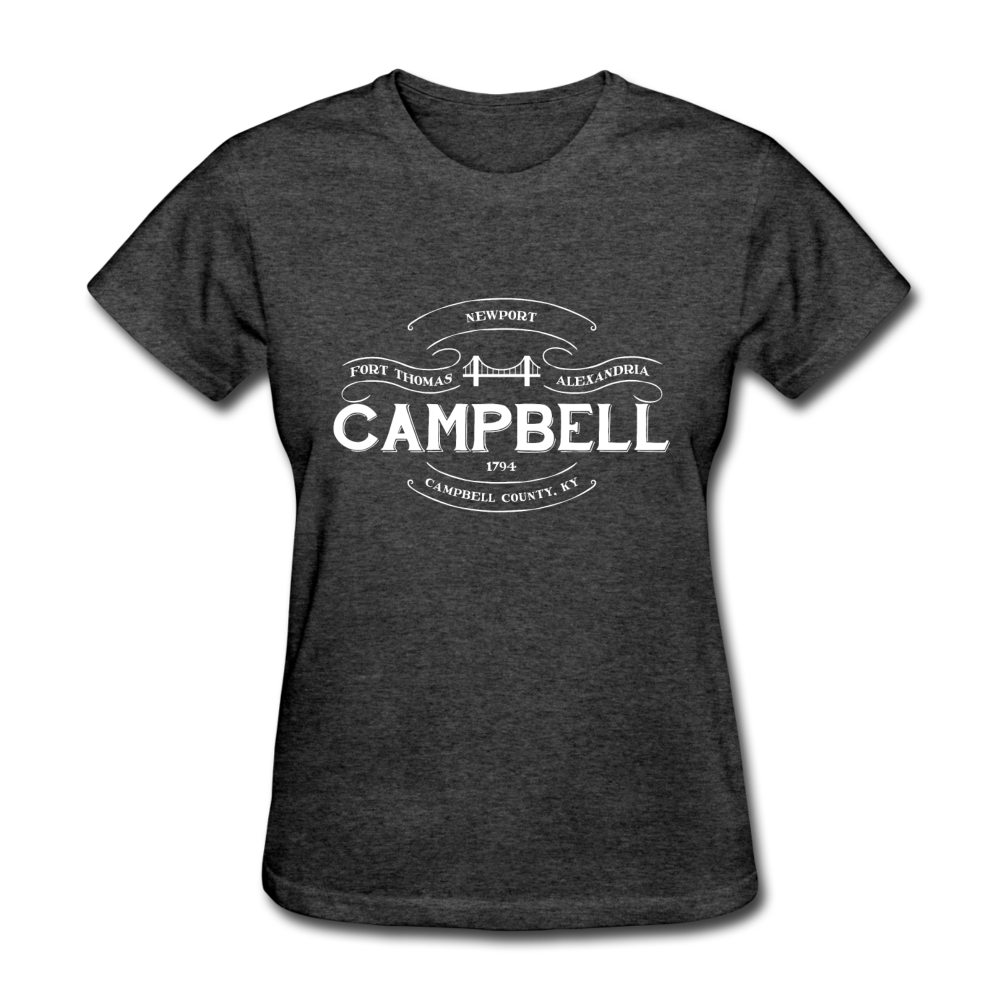 Campbell County Vintage Banner Women's T-Shirt - heather black