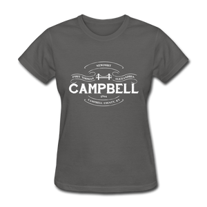 Campbell County Vintage Banner Women's T-Shirt - charcoal