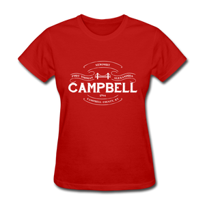 Campbell County Vintage Banner Women's T-Shirt - red