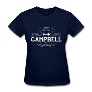 Campbell County Vintage Banner Women's T-Shirt - navy