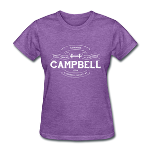 Campbell County Vintage Banner Women's T-Shirt - purple heather