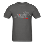 Daviess County Map T-Shirt - charcoal