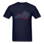 Daviess County Map T-Shirt - navy