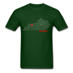 Daviess County Map T-Shirt - forest green