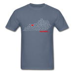 Daviess County Map T-Shirt - denim