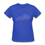 Daviess County Map Women's T-Shirt - royal blue