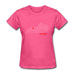 Daviess County Map Women's T-Shirt - heather pink