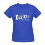 Daviess County Ornate Women's T-Shirt - royal blue