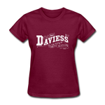 Daviess County Ornate Women's T-Shirt - burgundy