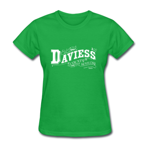Daviess County Ornate Women's T-Shirt - bright green