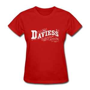Daviess County Ornate Women's T-Shirt - red