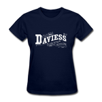 Daviess County Ornate Women's T-Shirt - navy