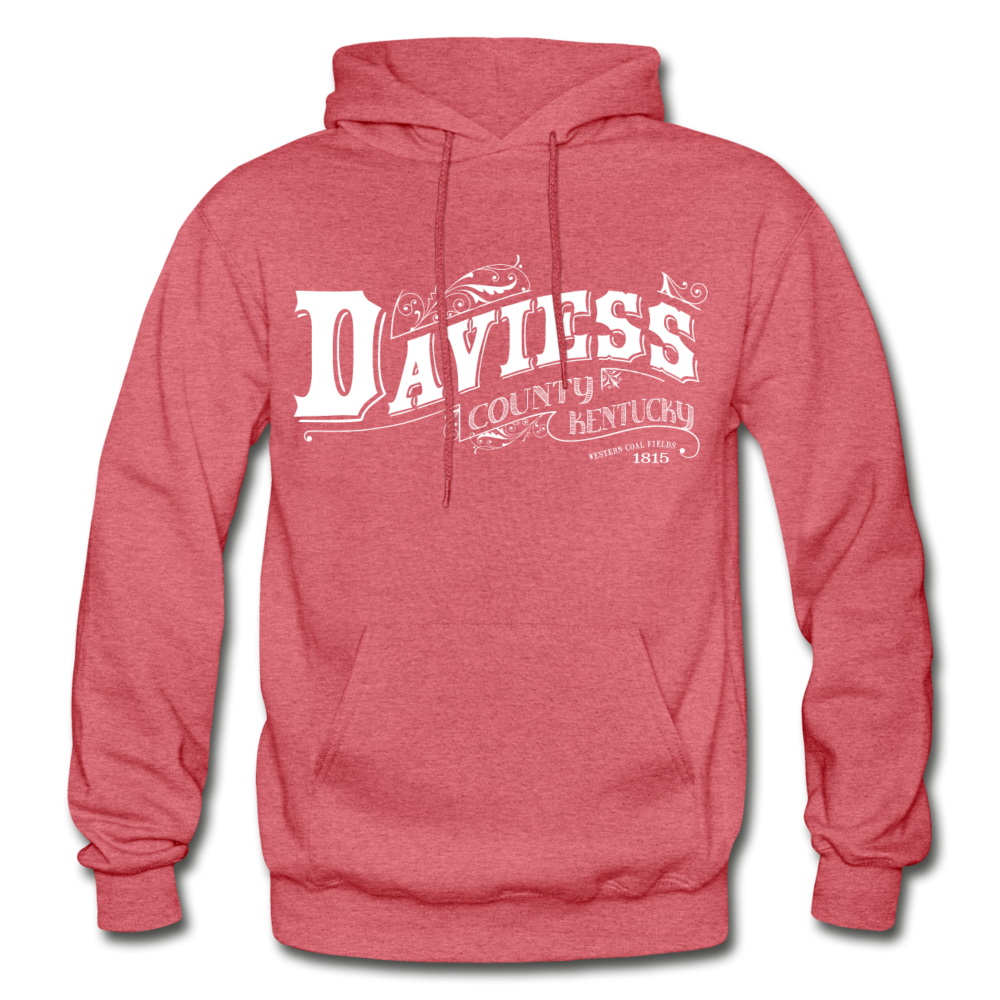 Daviess County Ornate Hoodie - heather red