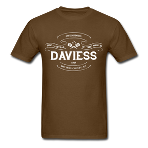 Daviess County Vintage Banner T-Shirt - brown