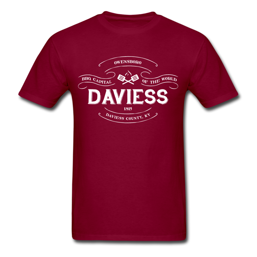 Daviess County Vintage Banner T-Shirt - burgundy