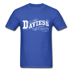 Daviess County Ornate T-Shirt - royal blue