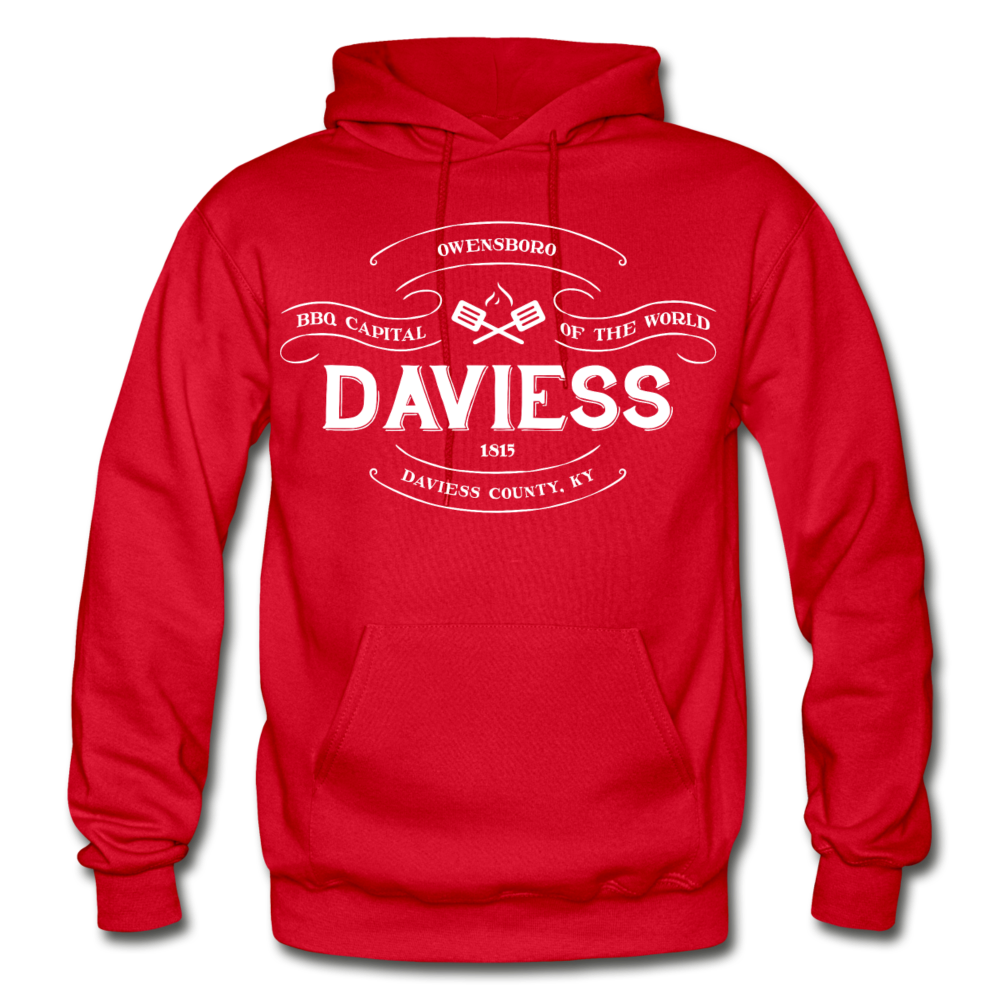 Daviess County Vintage Banner Hoodie - red