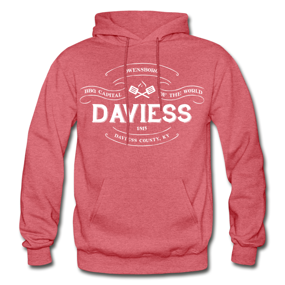 Daviess County Vintage Banner Hoodie - heather red