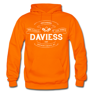 Daviess County Vintage Banner Hoodie - orange