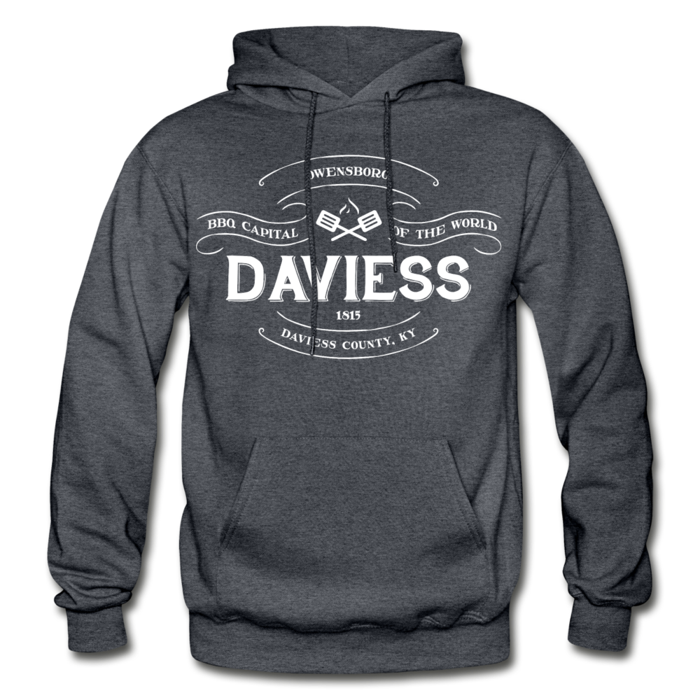 Daviess County Vintage Banner Hoodie - charcoal gray