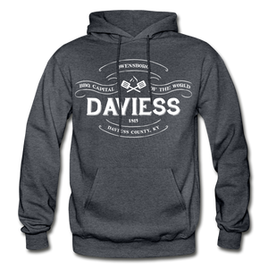 Daviess County Vintage Banner Hoodie - charcoal gray