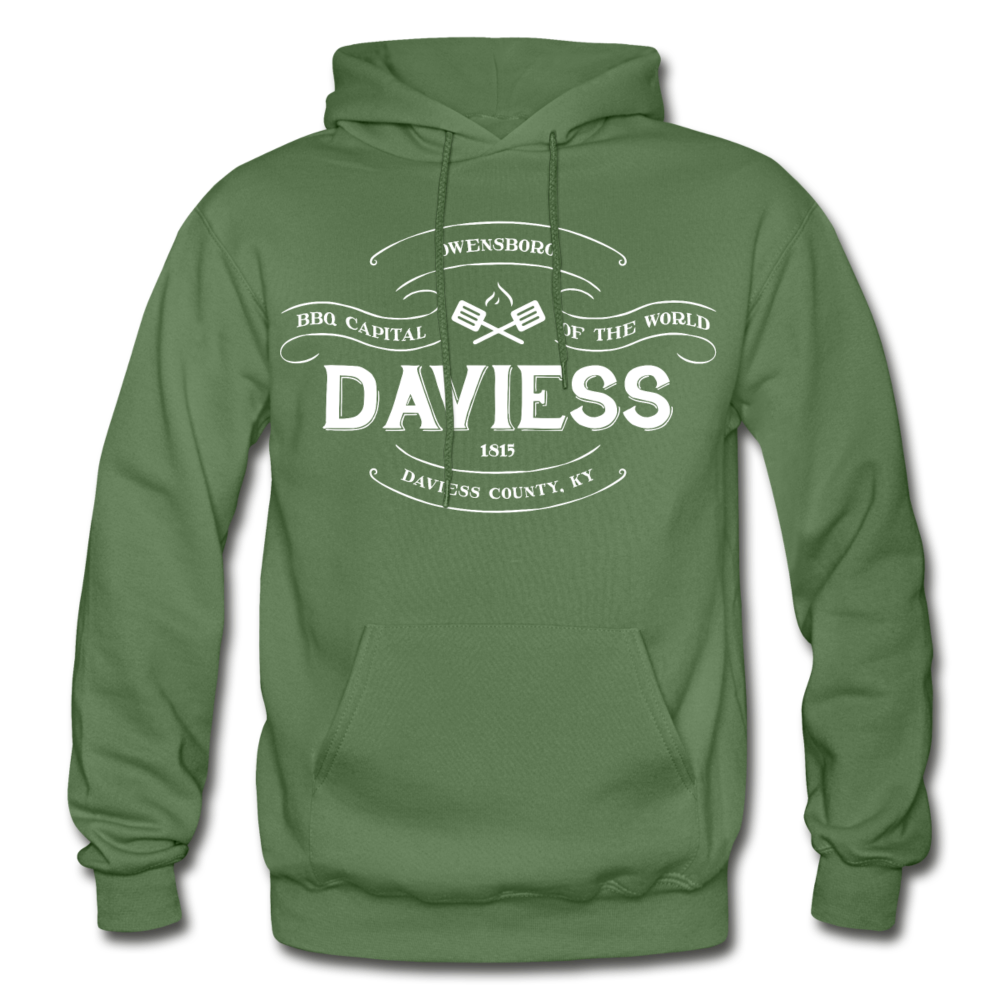 Daviess County Vintage Banner Hoodie - military green