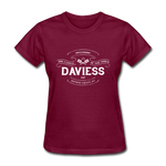 Daviess County Vintage Banner Women's T-Shirt - burgundy