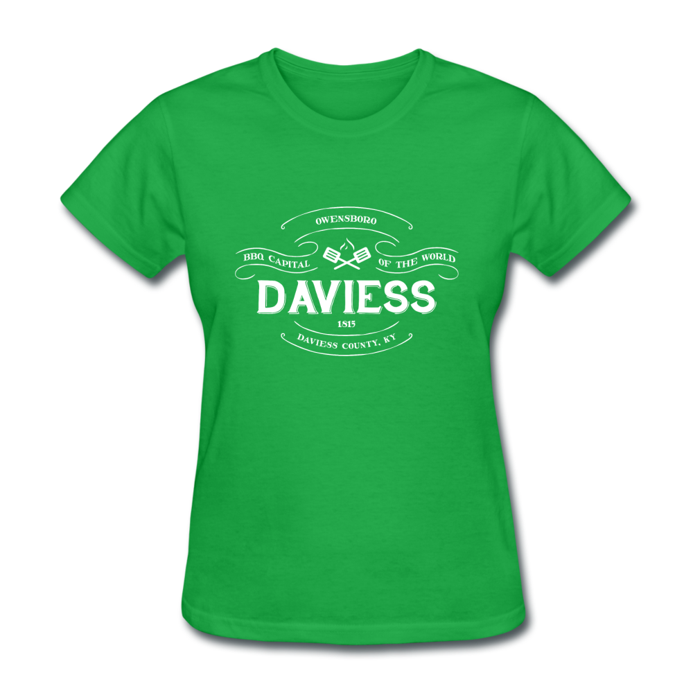 Daviess County Vintage Banner Women's T-Shirt - bright green