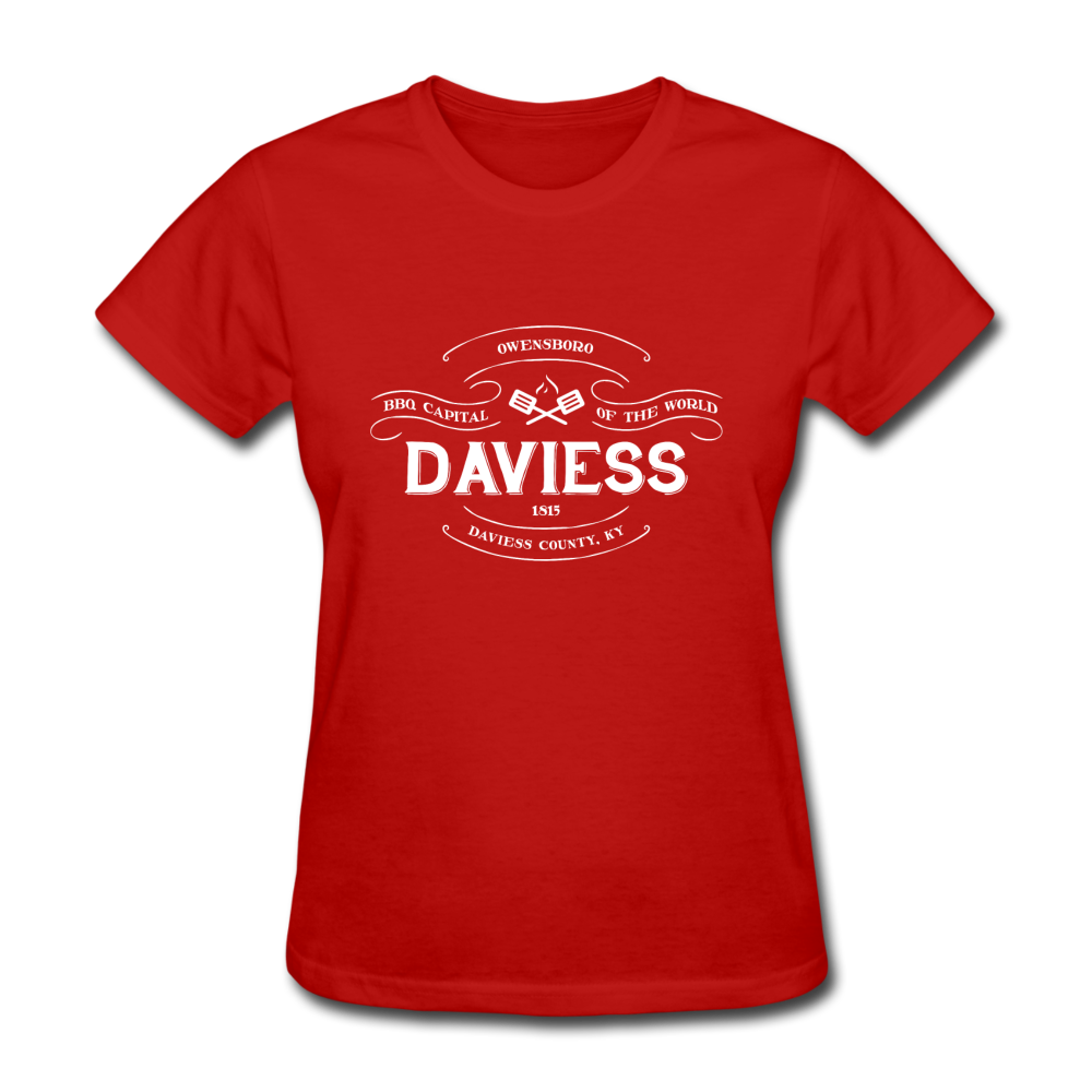 Daviess County Vintage Banner Women's T-Shirt - red
