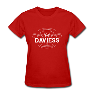 Daviess County Vintage Banner Women's T-Shirt - red